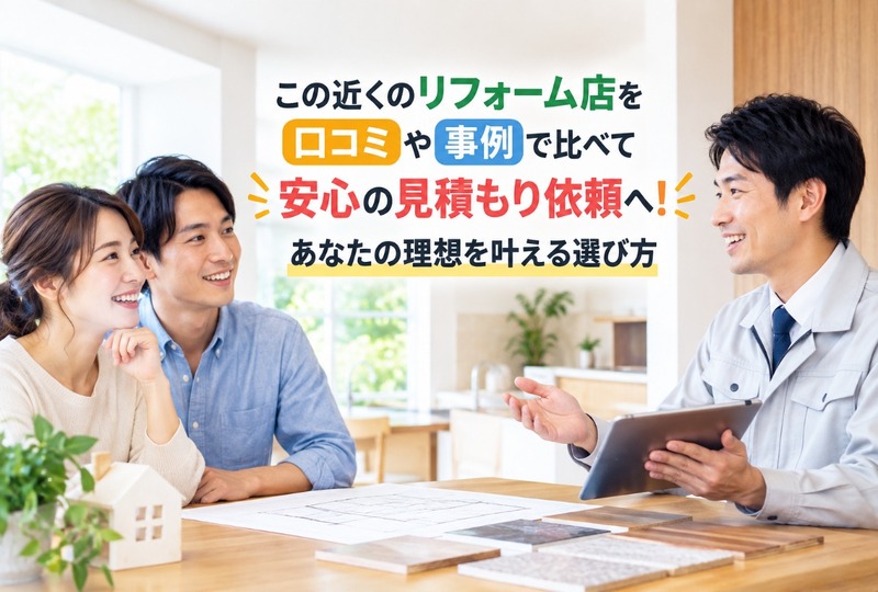 画像207：この近くのリフォーム店を口コミや事例で比べて安心の見積もり依頼へ！あなたの理想を叶える選び方