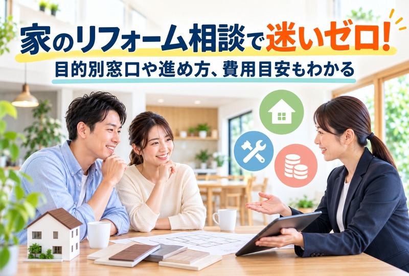 画像218：家のリフォーム相談で迷いゼロ！目的別窓口や進め方、費用目安もわかる