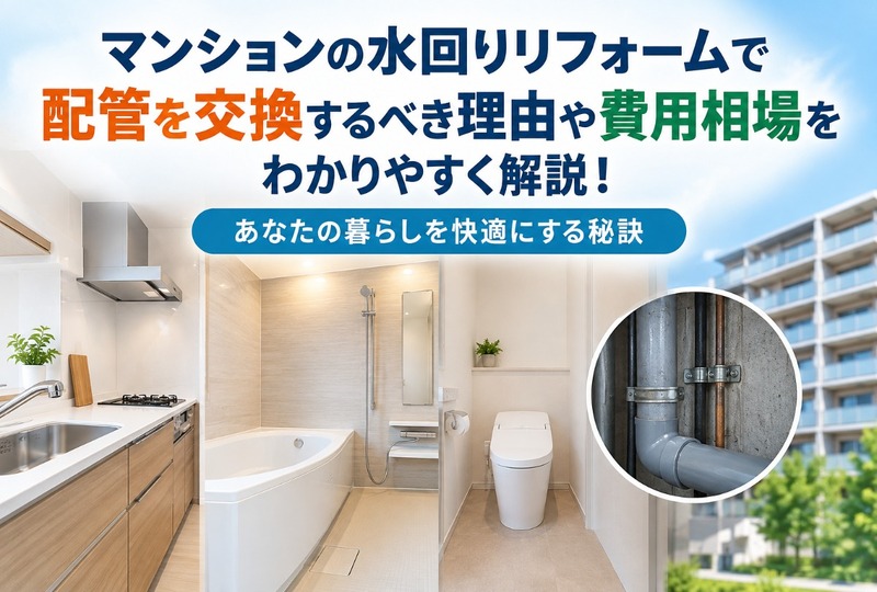 画像222：マンションの水回りリフォームで配管を交換するべき理由や費用相場をわかりやすく解説！あなたの暮らしを快適にする秘訣